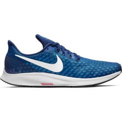 Buty Nike Air Zoom Pegasus 35 M Ciemno-Niebieskie. Niebieskie buty sportowe męskie Nike, z meshu, na sznurówki, do biegania. Za 449,99 zł.