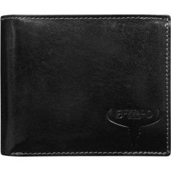 Portfel męski skórzany n992-cvtb black. Czarne portfele męskie BUFFALO WILD, bez wzorów, ze skóry. Za 59,00 zł.