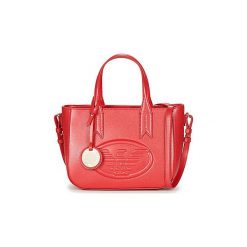 Torebki do ręki Emporio Armani FRIDA TOTE BAG. Czerwone torebki klasyczne damskie marki Emporio Armani, bez wzorów, do ręki, bez dodatków. Za 695,20 zł.