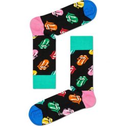 Happy Socks - Skarpety Rolling Stones Paint It. Czarne skarpetki męskie marki Happy Socks, z elastanu. Za 54,90 zł.