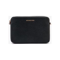 Michael Kors Jet Set Travel Cross body bag Czarny. Czarne torebki klasyczne damskie Michael Kors, w paski, ze skóry, bez dodatków. Za 860,95 zł.