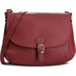 Torebka CREOLE - K10583 Czerwony. Czerwone listonoszki damskie Creole, bez wzorów, ze skóry, bez dodatków. W wyprzedaży za 149,00 zł.