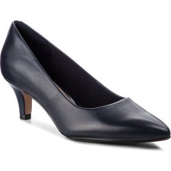 Półbuty CLARKS - Linvale Jerica 261372114 Navy Leather. Niebieskie półbuty damskie Clarks, bez wzorów, ze skóry, bez obcasa, na obcasie, bez zapięcia. Za 329,00 zł.