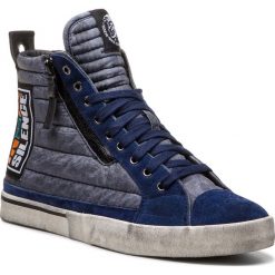 Sneakersy DIESEL - D-Velows Mid Patch Y01819 P1833 T6062 Peacoat Blue. Szare sneakersy męskie Diesel, na co dzień, bez wzorów, ze skóry, bez zapięcia. W wyprzedaży za 439,00 zł.