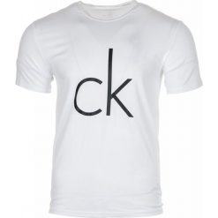 Calvin Klein T-shirt męski S biały. Białe koszulki męskie Calvin Klein, s, bez wzorów, bez kołnierzyka. Za 169,00 zł.