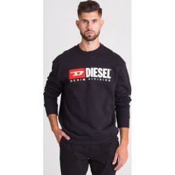 CZARNA BLUZA DIESEL. Czarne bluzy męskie Diesel, xl, z bawełny, z okrągłym kołnierzem. Za 299,50 zł.