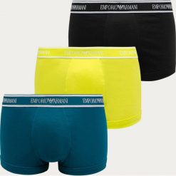 Emporio Armani - Bokserki (3-pack). Bokserki męskie Emporio Armani, s, z nadrukiem, z elastanu. W wyprzedaży za 149,90 zł.