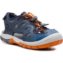 Sandały JACK WOLFSKIN - Titicaca Low K 4022491 S Ocean Wave. Niebieskie sandały chłopięce Jack Wolfskin, ze skóry ekologicznej, bez zapięcia. W wyprzedaży za 159,00 zł.