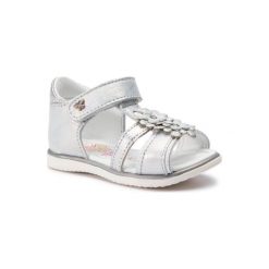 LASOCKI KIDS CI12-2928-05 Srebrny. Szare sandały dziewczęce Lasocki Kids, ze skóry, bez zapięcia. Za 89,99 zł.