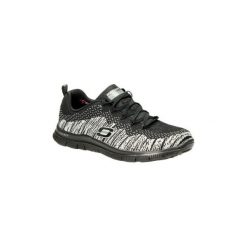 Buty Skechers SPORTOWE 12060. Czarne buty sportowe damskie Skechers, bez wzorów, sportowe. Za 219,99 zł.