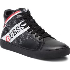Sneakersy GUESS - Larry Log FM8LRR FAL12 BLKGR. Czarne sneakersy męskie Guess, bez zapięcia. Za 499,00 zł.