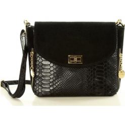 VALENTINA MAZZINI Torebka crossbody glamour - czarny. Czarne listonoszki damskie marki MAZZINI, na co dzień, w paski, ze skóry. Za 209,00 zł.