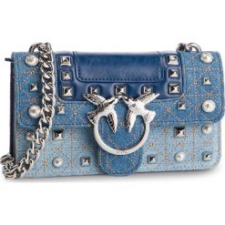 Torebka PINKO - Mini Love Jeans 3 Tracolla PE 19 PLTT 1P21BL Y5F7 Light Blue E73. Niebieskie torebki klasyczne damskie marki Pinko, bez wzorów, z jeansu, wizytowe, bez dodatków. Za 1489,00 zł.