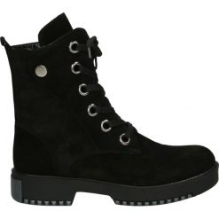 Botki - 503503 NERO. Czarne botki damskie na zamek Venezia, ze skóry. Za 389,00 zł.
