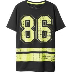 T-shirty chłopięce z krótkim rękawem: Shirt sportowy bonprix czarny z nadrukiem