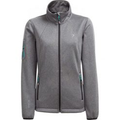 Softshell damski SFD601 - ciemny szary melanż - Outhorn. Szare kurtki damskie Outhorn, bez wzorów, z softshellu, bez kaptura. W wyprzedaży za 99,99 zł.