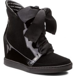 Buty damskie: Sneakersy BALDOWSKI – W00041-SNIK-003 Lakier/Zamsz Czarny