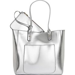 Shopper bag damskie: Torba shopper metaliczna bonprix srebrny kolor