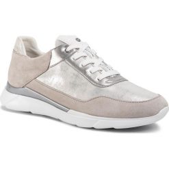 Sneakersy GEOX - D Hiver A D94FHA 07722 C0898 Silver/Lt Grey. Szare półbuty damskie Geox, z zamszu. Za 479,00 zł.