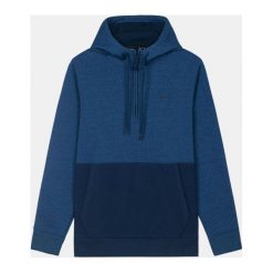 Bluzy męskie: Under Armour Bluza męska Threadborne 1/2 Zip Hoodie granatowa r. M (1299135-437)