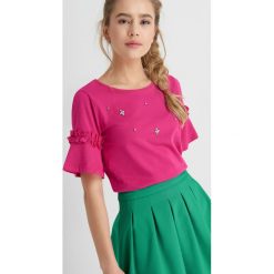 T-shirty damskie: T-Shirt ze zdobieniem