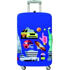 Walizki: Pokrowiec na walizkę LOQI Hey New York
