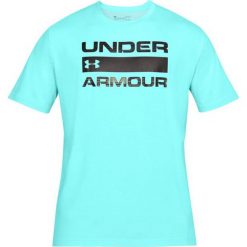 UA Team Issue Wordmark 1314002-425. Niebieskie t-shirty męskie Under Armour, xl, bez wzorów, z bawełny, bez kołnierzyka. W wyprzedaży za 89,99 zł.
