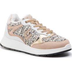 Sneakersy LIU JO - Asia 06 B69009 TX049 White 01111. Brązowe półbuty damskie Liu Jo, bez wzorów, ze skóry, bez obcasa, bez zapięcia. W wyprzedaży za 419,00 zł.