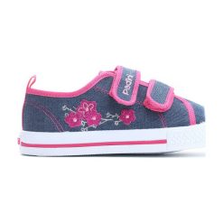 Niebiesko-Różowe Trampki Growing Hearts. Różowe trampki dziewczęce Born2be, z materiału. Za 49,99 zł.
