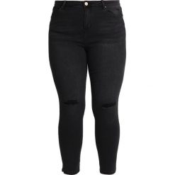 Rurki damskie: Simply Be CHLOE RIPPED KNEE Jeans Skinny Fit washed black