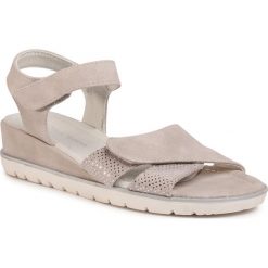Sandały CLARA BARSON - WS5081-01 Grey. Szare klapki damskie Clara Barson, bez wzorów, ze skóry ekologicznej, bez obcasa, na obcasie. Za 79,99 zł.