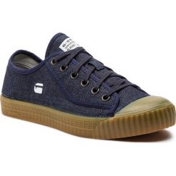 Trampki G-STAR RAW - Rovulc Roel Low D04354-8714-881 Dk Navy. Niebieskie półbuty męskie G-Star RAW, na co dzień, bez wzorów, z gumy, retro, bez zapięcia. W wyprzedaży za 199,00 zł.