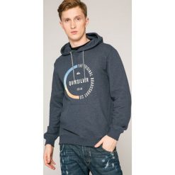 Quiksilver - Bluza. Szare bluzy męskie Quiksilver, xl, z nadrukiem, z elastanu, z kapturem, bez rękawów, z kapturem. W wyprzedaży za 139,90 zł.