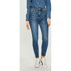 Tally Weijl - Jeansy. Niebieskie jeansy damskie TALLY WEIJL, bez wzorów, z elastanu, z podwyższonym stanem. W wyprzedaży za 79,90 zł.