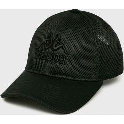 Kappa - Czapka. Czarne czapki męskie Kappa, bez wzorów, z poliesteru. W wyprzedaży za 49,90 zł.