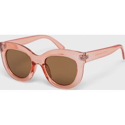 Pieces - Okulary. Czarne okulary przeciwsłoneczne damskie Pieces, okrągłe. Za 59,90 zł.