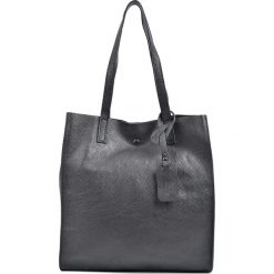 Torebki klasyczne damskie: Skórzana torebka w kolorze czarnym – 33 x 31 x 9 cm