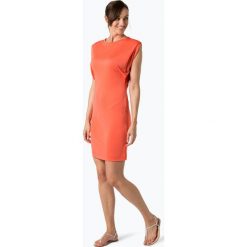 Marc Cain Collections - Sukienka damska, pomarańczowy. Pomarańczowe sukienki damskie marki Marc Cain Collections, bez wzorów, z materiału, bez kołnierzyka, bez rękawów. Za 749,95 zł.