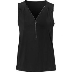 Cellbes Bluzka czarny female czarny 62/64. Czarne topy damskie Cellbes, bez wzorów, z jedwabiu, bez kołnierzyka. W wyprzedaży za 55,00 zł.