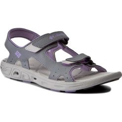 Sandały COLUMBIA - Youth Techsun Vent BY4566 Tradewinds Grey/White Violet. Szare sandały dziewczęce marki Columbia, ze skóry ekologicznej. W wyprzedaży za 159,00 zł.