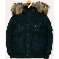 Jack & Jones - Kurtka dziecięca 128-176 cm. Niebieskie kurtki chłopięce Jack & Jones, bez wzorów, z poliesteru, krótkie, z kapturem. W wyprzedaży za 269,90 zł.