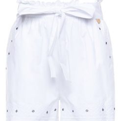 Szorty materiałowe TwinSet 201TT2064. Białe szorty damskie Twinset, bez wzorów, z elastanu. W wyprzedaży za 539,00 zł.