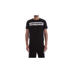 T-shirty z krótkim rękawem Converse 10007313 CREW LOGO. Czarne t-shirty męskie Converse, xl, bez wzorów, bez kołnierzyka, krótkie. Za 132,79 zł.