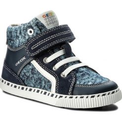 Sneakersy GEOX - B Kilwi B. C B82A7C 022PA C4211 S Navy/White. Niebieskie trampki chłopięce Geox, bez wzorów, ze skóry, za kostkę, na zamek. W wyprzedaży za 199,00 zł.