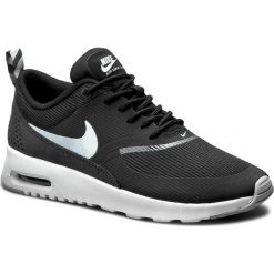 Buty NIKE - Air Max Thea 599409 007 Black/Wolf Grey/Anthrct/White. Czarne półbuty damskie Nike, bez wzorów, ze skóry ekologicznej, bez obcasa, na płaskiej podeszwie, bez zapięcia. W wyprzedaży za 359,00 zł.