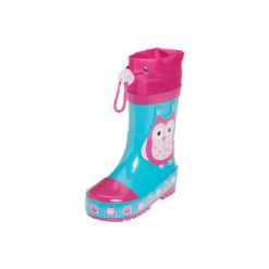 Playshoes Kalosze Sowy. Różowe buciki niemowlęce marki Playshoes, z materiału. Za 79,00 zł.