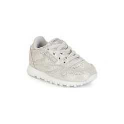 Buty Dziecko Reebok Classic CLASSIC LEATHER I. Szare trampki dziewczęce marki Reebok Classic, bez wzorów, bez zapięcia. Za 159,20 zł.