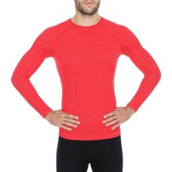Brubeck Koszulka męska z długim rękawem Active Wool czerwona r. M (LS12820). T-shirty męskie marki Brubeck, m, z długim rękawem. Za 123,99 zł.