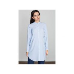 Sukienka M545 Niebieski. Niebieskie sukienki damskie FIGL, xl, bez wzorów, bez kołnierzyka, bez rękawów. Za 129,00 zł.