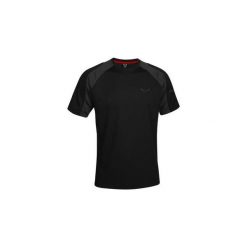 T-shirty z krótkim rękawem Salewa Puez (Sporty B) Dry M Tee 24858-0912. Czarne t-shirty męskie marki Salewa, s, bez wzorów, sportowe, bez kołnierzyka, krótkie. Za 83,30 zł.